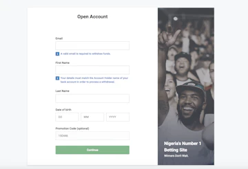 Bet9ja Registration