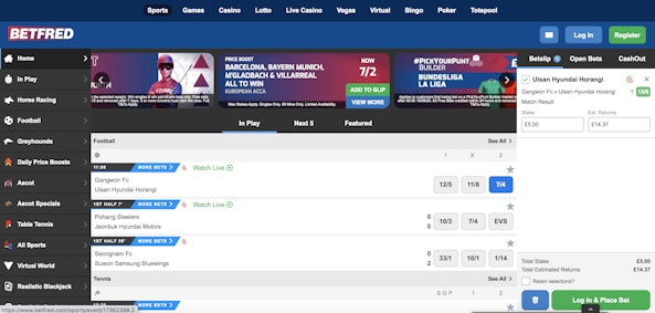 Betfred Sports Betting