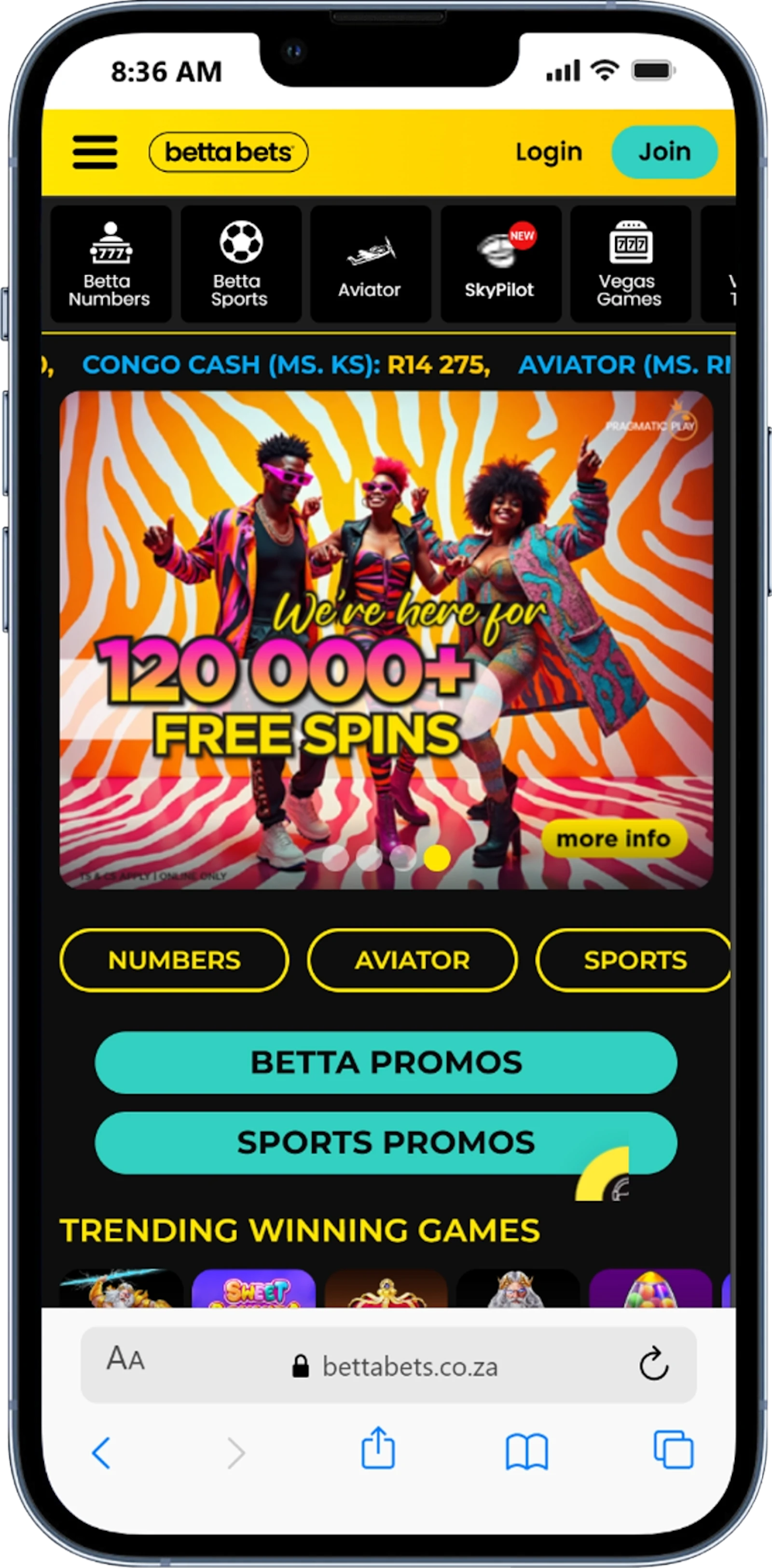 Bettabets SA Home