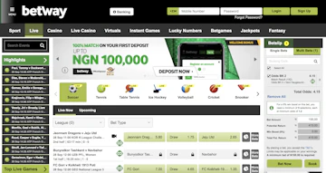 Betway Nigeria Home Page