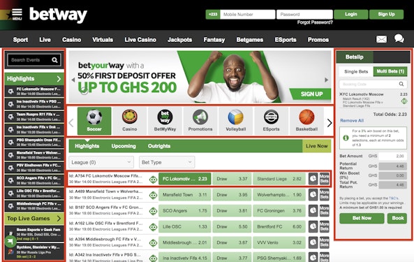 Betway betting ghana