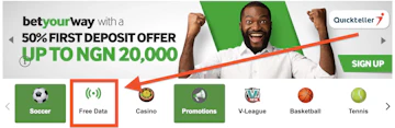 Betway free data nigeria