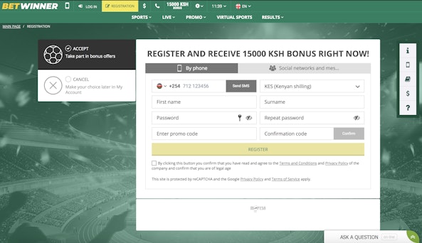 Betwinner Bonus Kenya