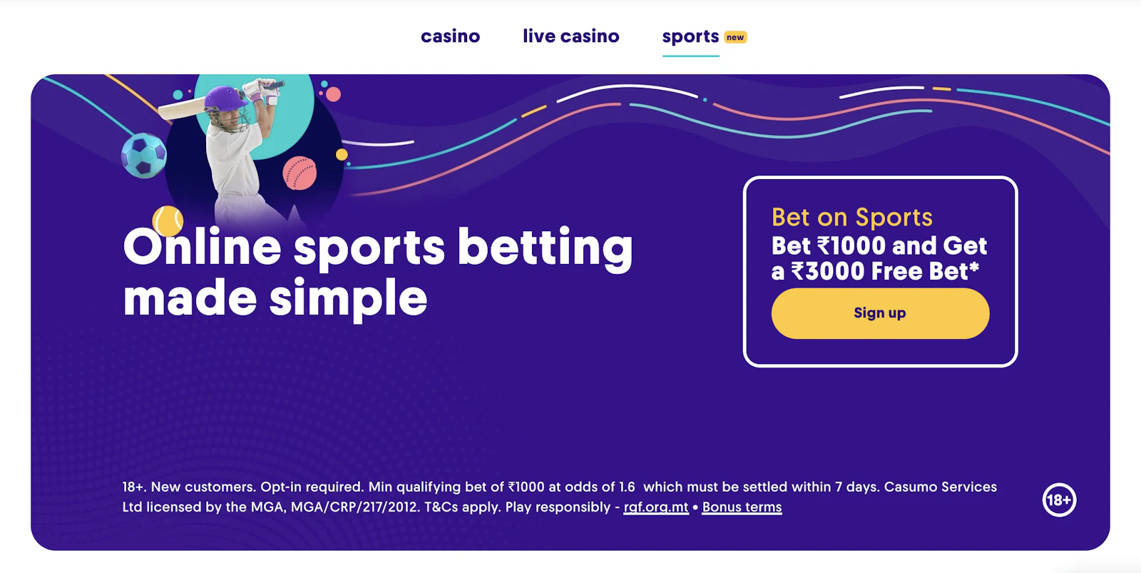 Casumo Home Page