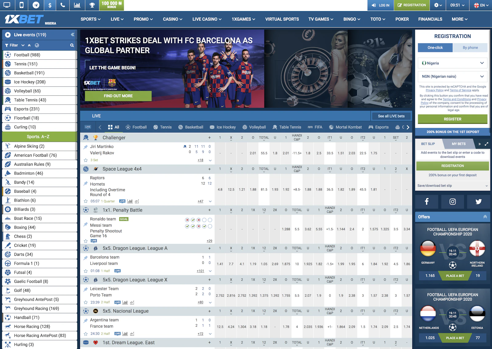 1 X Bet Nigeria Sports Betting