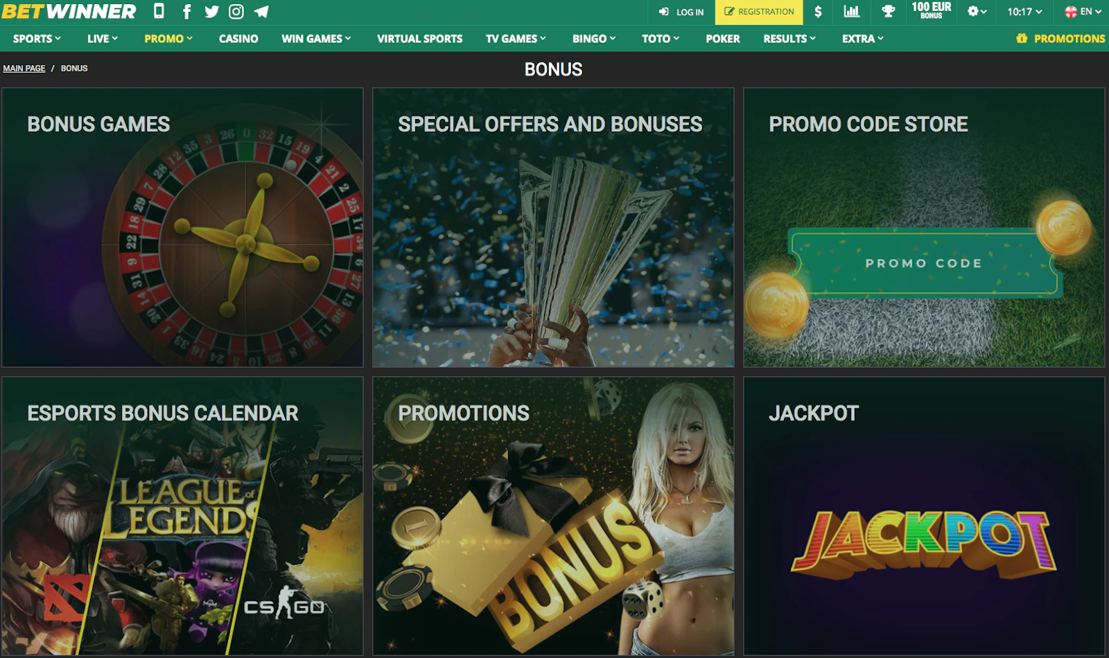 Betwinner Bonuses