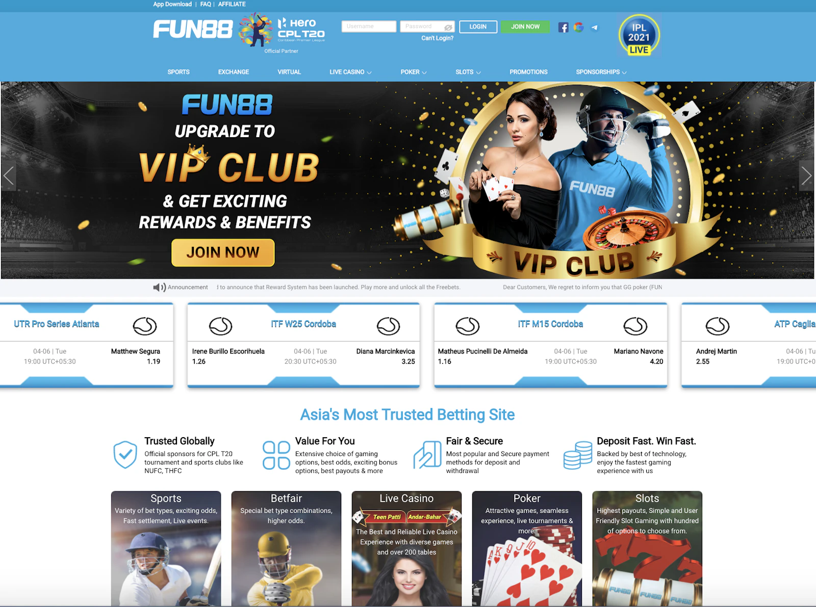 Fun88 Sports