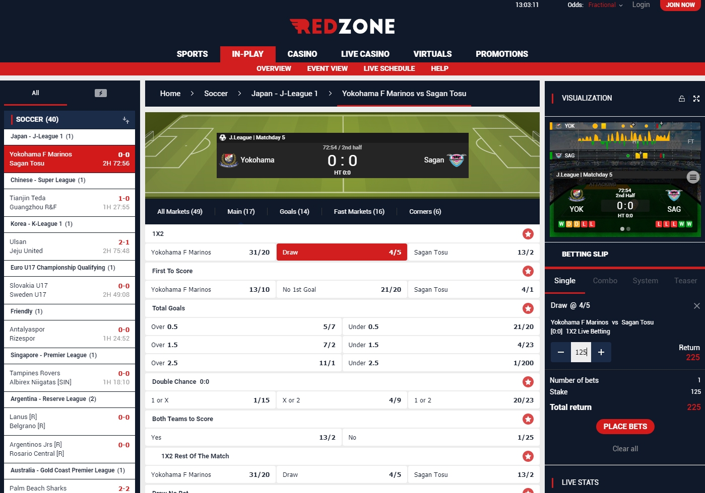 RedZoneSports Livebet