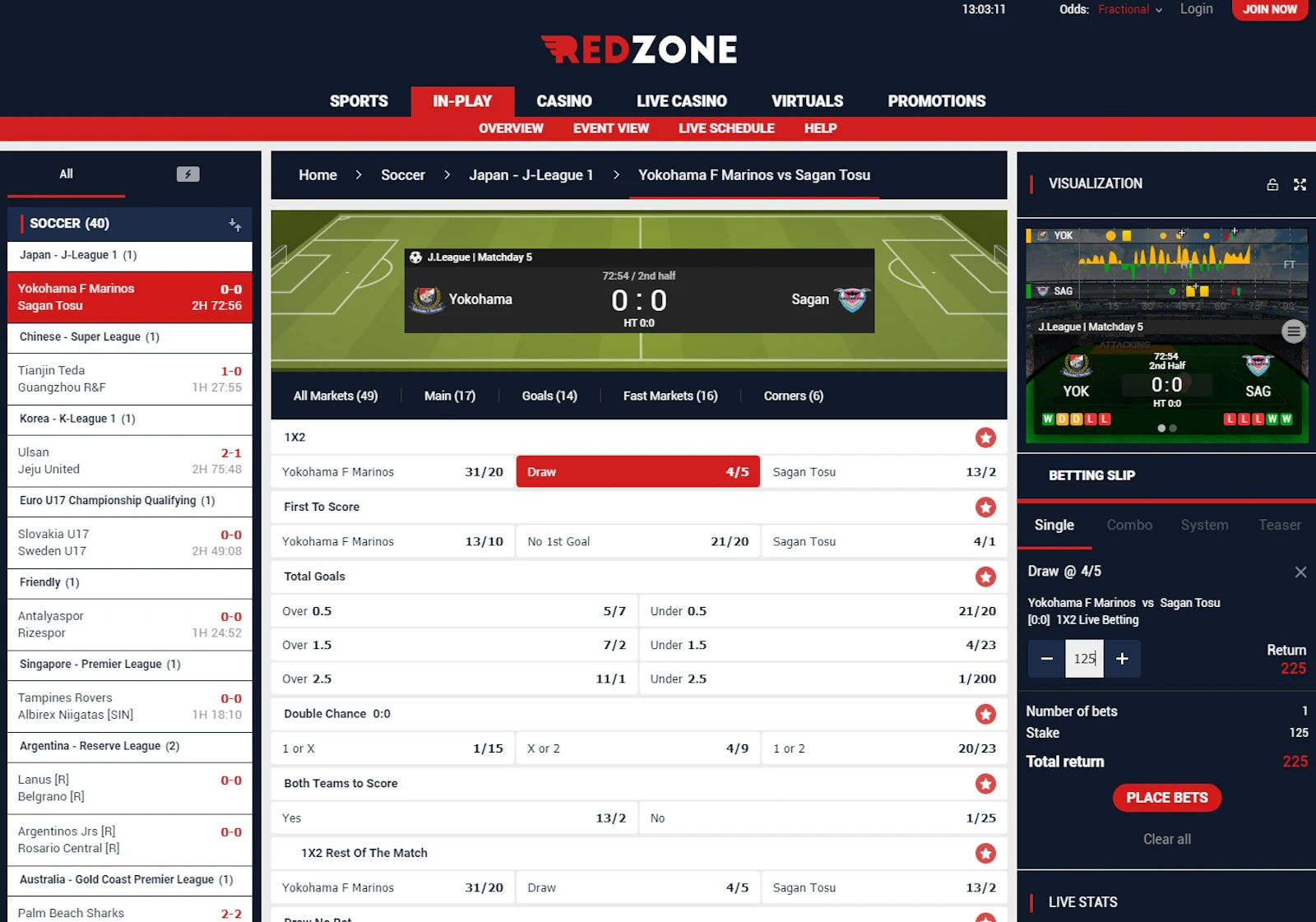 RedZoneSports Livebet