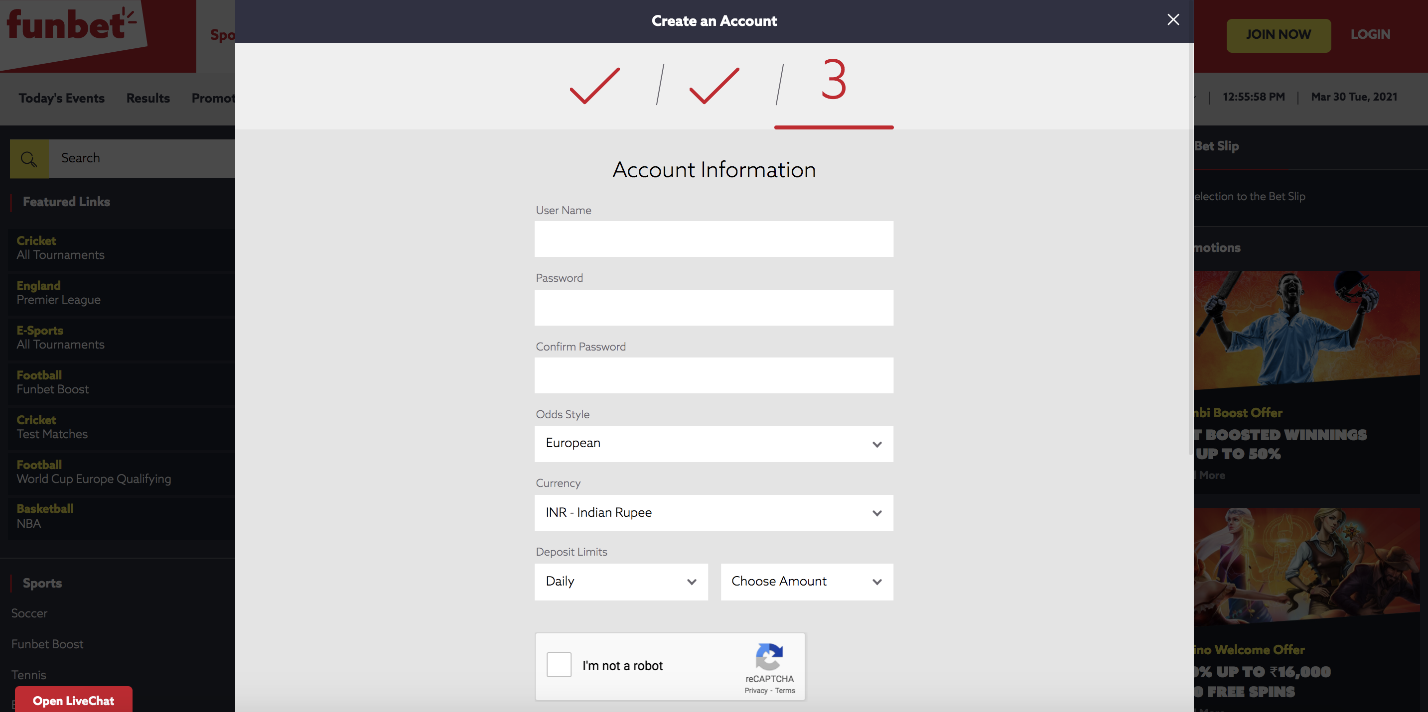 Funbet Registration 3