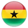 Ghana round flag