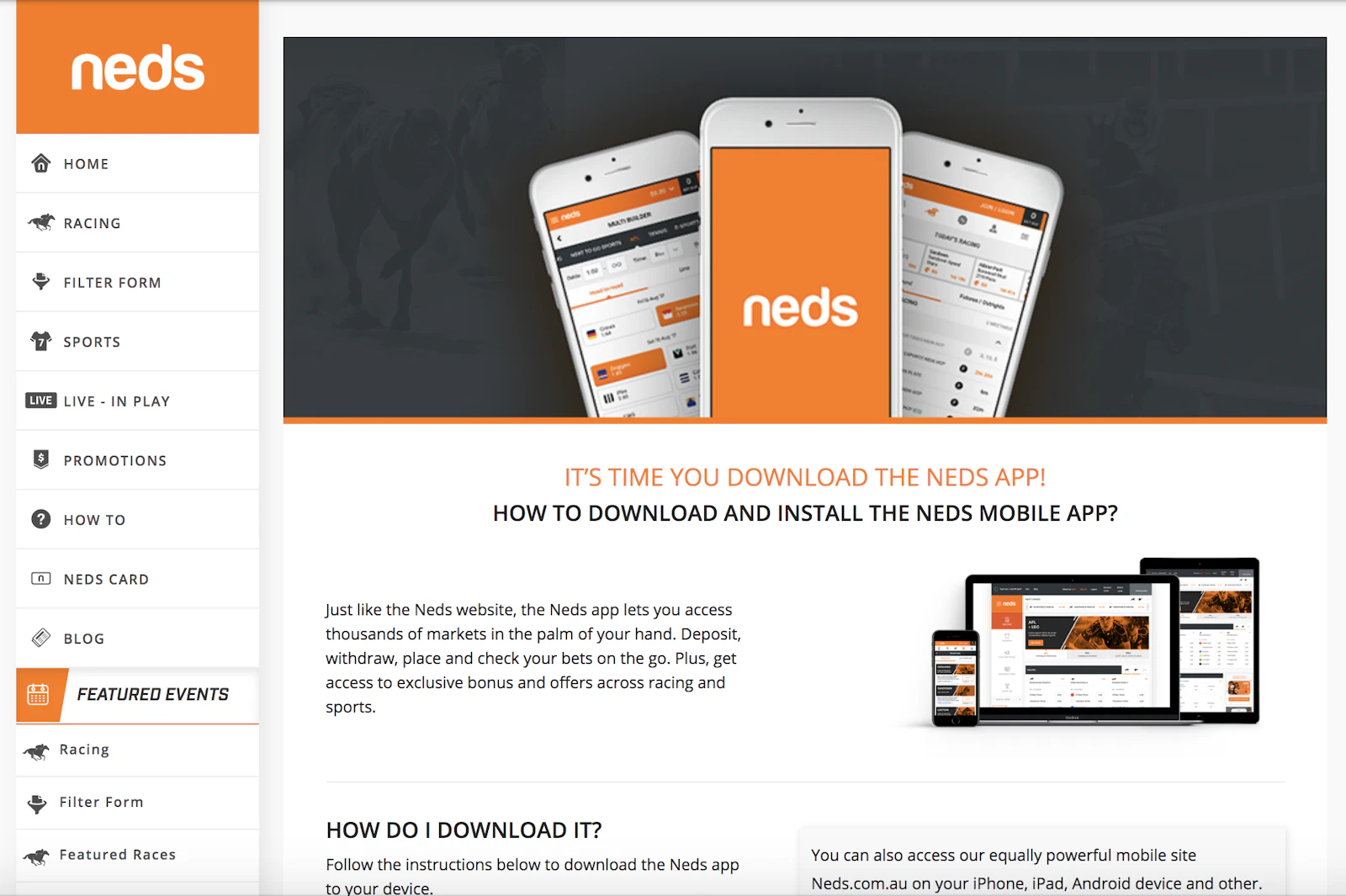 Neds Betting App