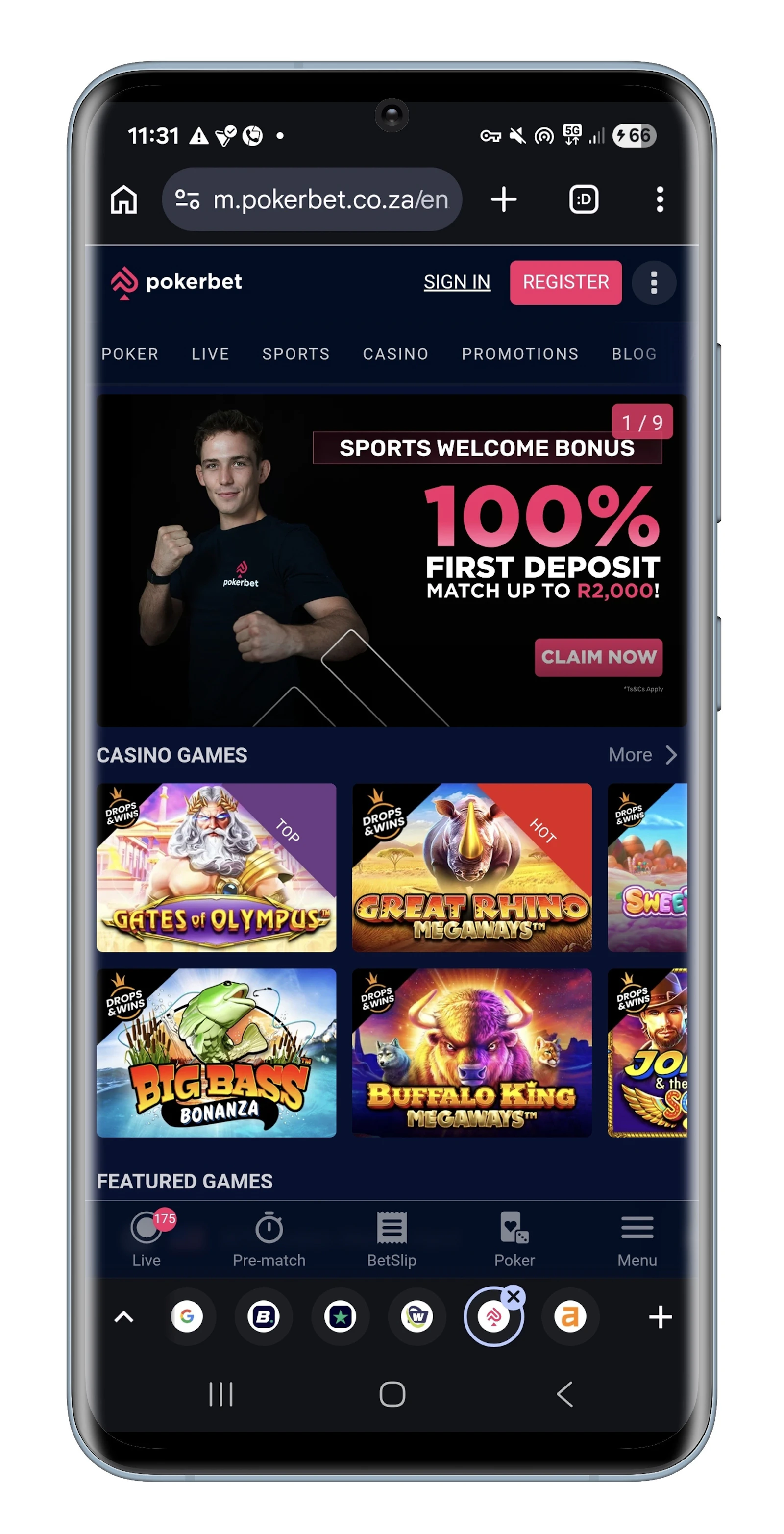 Pokerbet SA Home