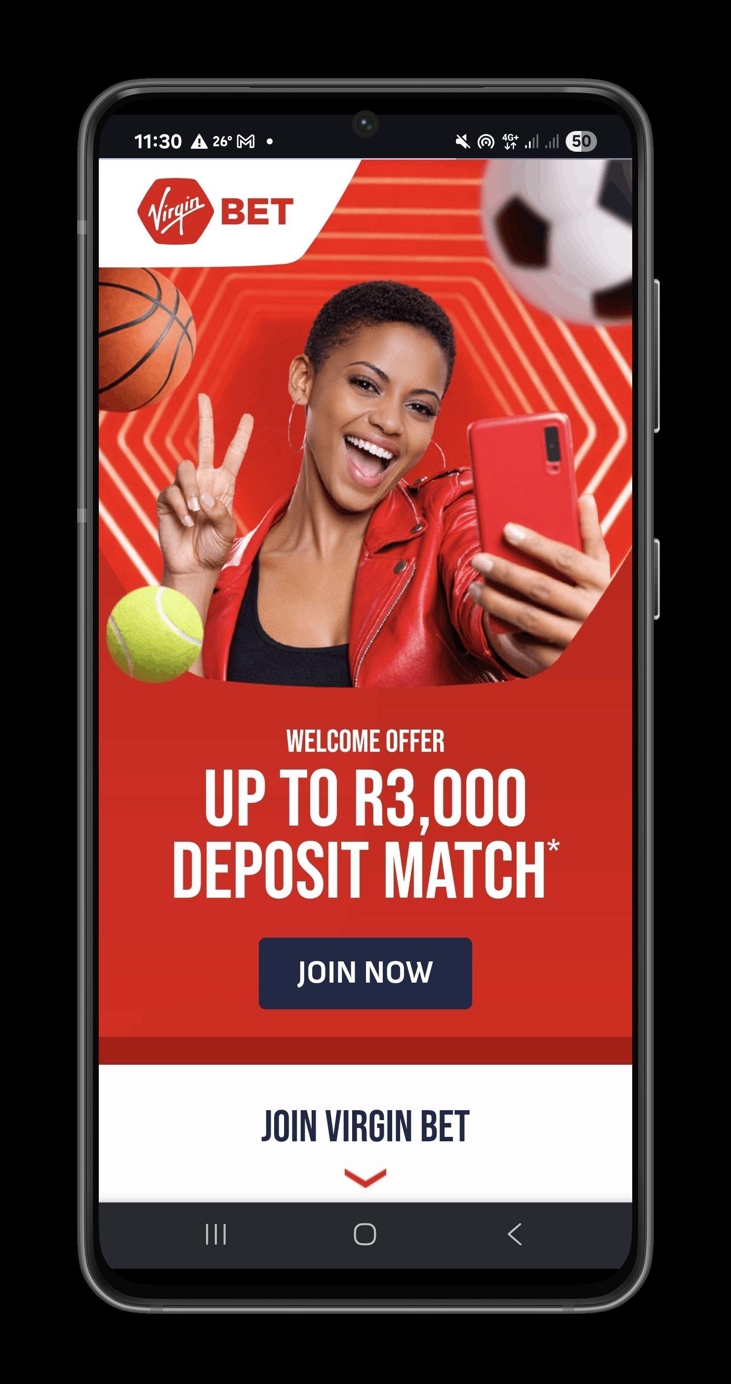 Virginbet SA Bonus
