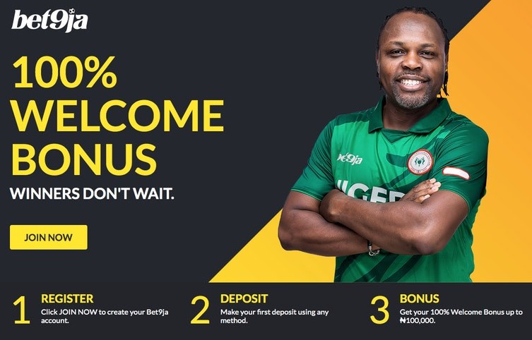 Bet9ja Bonus Screen