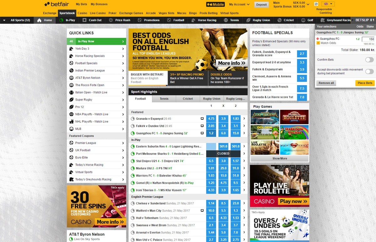 Betfair sportsbook