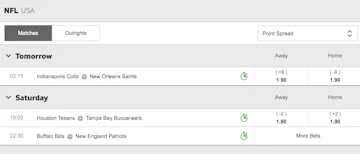 Football betting sites nfl lines