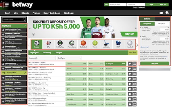 How to place a bet with betway kenya